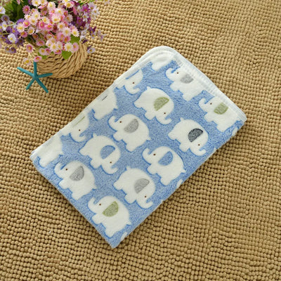 Soft Pet Dog Cat Fleece Blanket Coral Fleece Dog Paw Bones Print Bed Warm Washable Breathable Kitten Puppy Protective for Couch