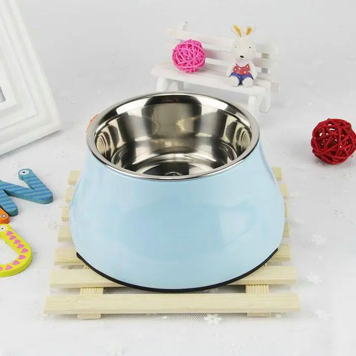 Stainless Steel Cat and Dog Food Bowls Non-Slip Pet Feeding Dish 