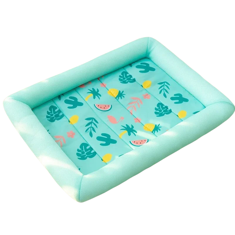 Spring and Summer Cooling Pet Cats Mat Ice Pad Dog Sleeping Square Mats For Dogs Cats Pet Kennel Top Quality Cool Cold Pet Bed