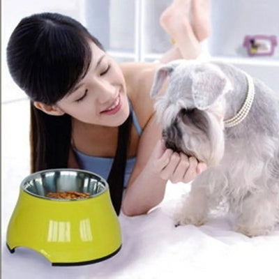 Stainless Steel Cat and Dog Food Bowls Non-Slip Pet Feeding Dish 