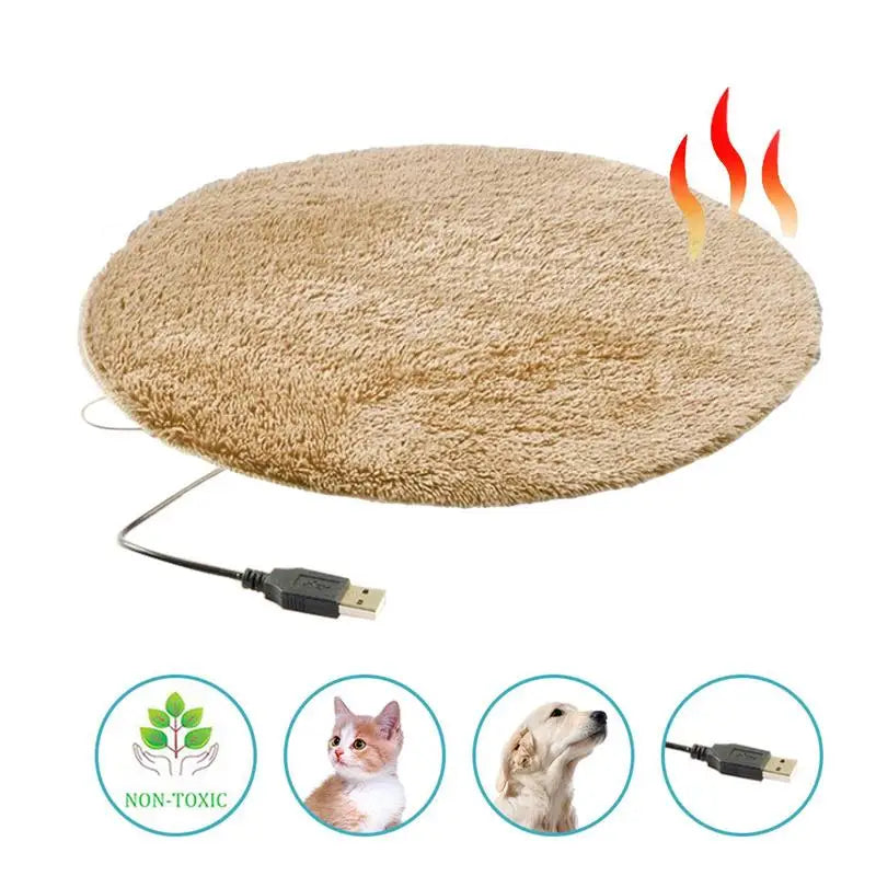 Pet Electric Blanket Heating Pad Dog Cat Bed Mat Pet Dog Sofa Cushions Thickened Soft Pad Blanket Cushion Car Floor Protector