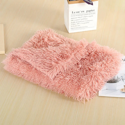 Soft Pet Blanket Mat Warm Dog Cat Sleeping Bed Mats Kennel Washable Long Plush Dogs Blankets Cover Thicken Cushion