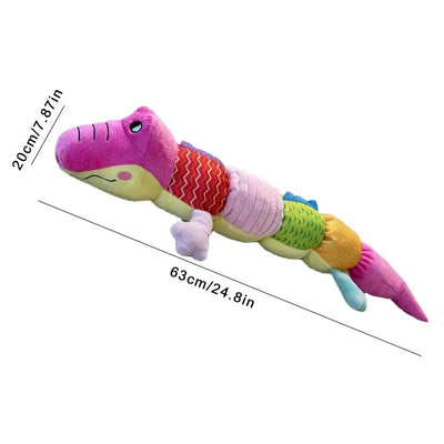 Dog Chew Toy Interactive Animals Toy Dog Toys Animals Chew Toy Crocodile Caterpillar Lizard Soft Squeaky Puppy Toys For Small