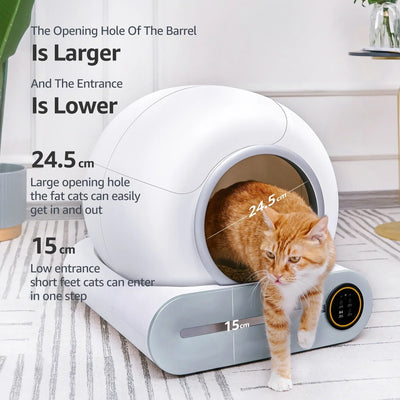 Large Capacity Automatic Cat Litter Box with APP Control Odor Removal