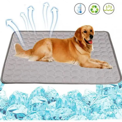 Soft Pet Cooling Mat Indoor Outdoor Ice Silk Dog Cat Cool Pad Cushion Pads