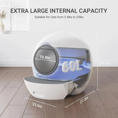 Artificial Shove Automatics Self Cleaning Litter Box with App Controls