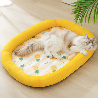 Spring and Summer Cooling Pet Cats Mat Ice Pad Dog Sleeping Square Mats For Dogs Cats Pet Kennel Top Quality Cool Cold Pet Bed