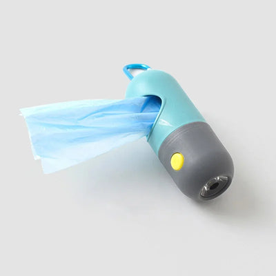 LED Light Pet Waste Bag Dispenser Poop Scooper Waste Bag Holder