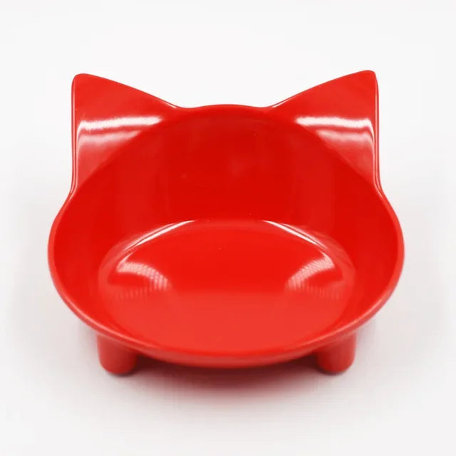 Non-Slip Cat Food Bowl Dog Plate Shallow Pet Feeding Bowl for Cats