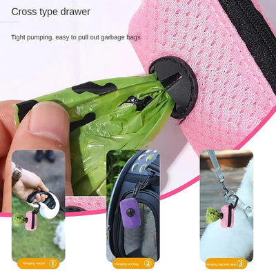 Dog Poop Bag Dispenser Hanging Dog Poop Bag Holder for Walking Pets