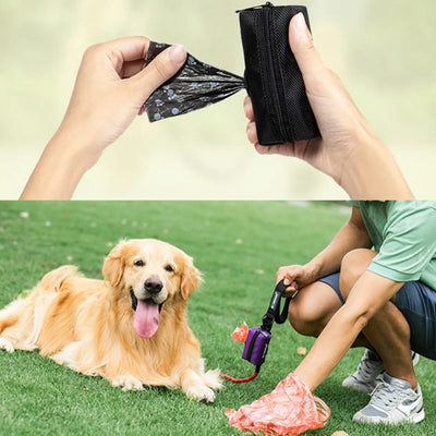 Dog Excrement Trash Container Space-Saving Poop Bag Holder for Walking