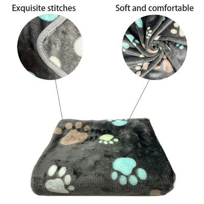 3 Sizes Cute Warm Pet Bed Mat Cover Towel Handcrafted Cat Dog Fleece Soft Blanket for Small Medium Large dogs Puppy Pet Supplies