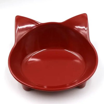 Non-Slip Cat Food Bowl Dog Plate Shallow Pet Feeding Bowl for Cats