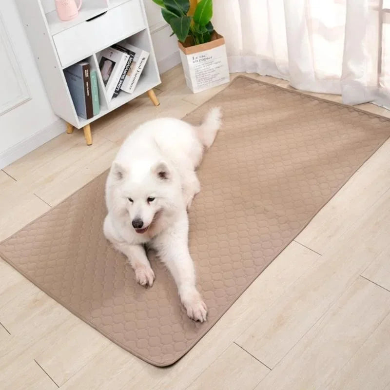 Dogs Summer Cooling Mat Pet Large Size Ice Silk Cool Bed Pet Cat Breathable Blanket Cushion Puppy Kitten Indoor Sofa Floor Mat