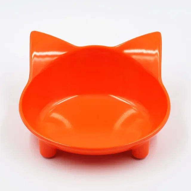 Non-Slip Cat Food Bowl Dog Plate Shallow Pet Feeding Bowl for Cats