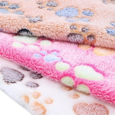 3 Sizes Cute Warm Pet Bed Mat Cover Towel Handcrafted Cat Dog Fleece Soft Blanket for Small Medium Large dogs Puppy Pet Supplies