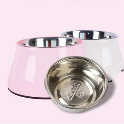 Stainless Steel Cat and Dog Food Bowls Non-Slip Pet Feeding Dish 