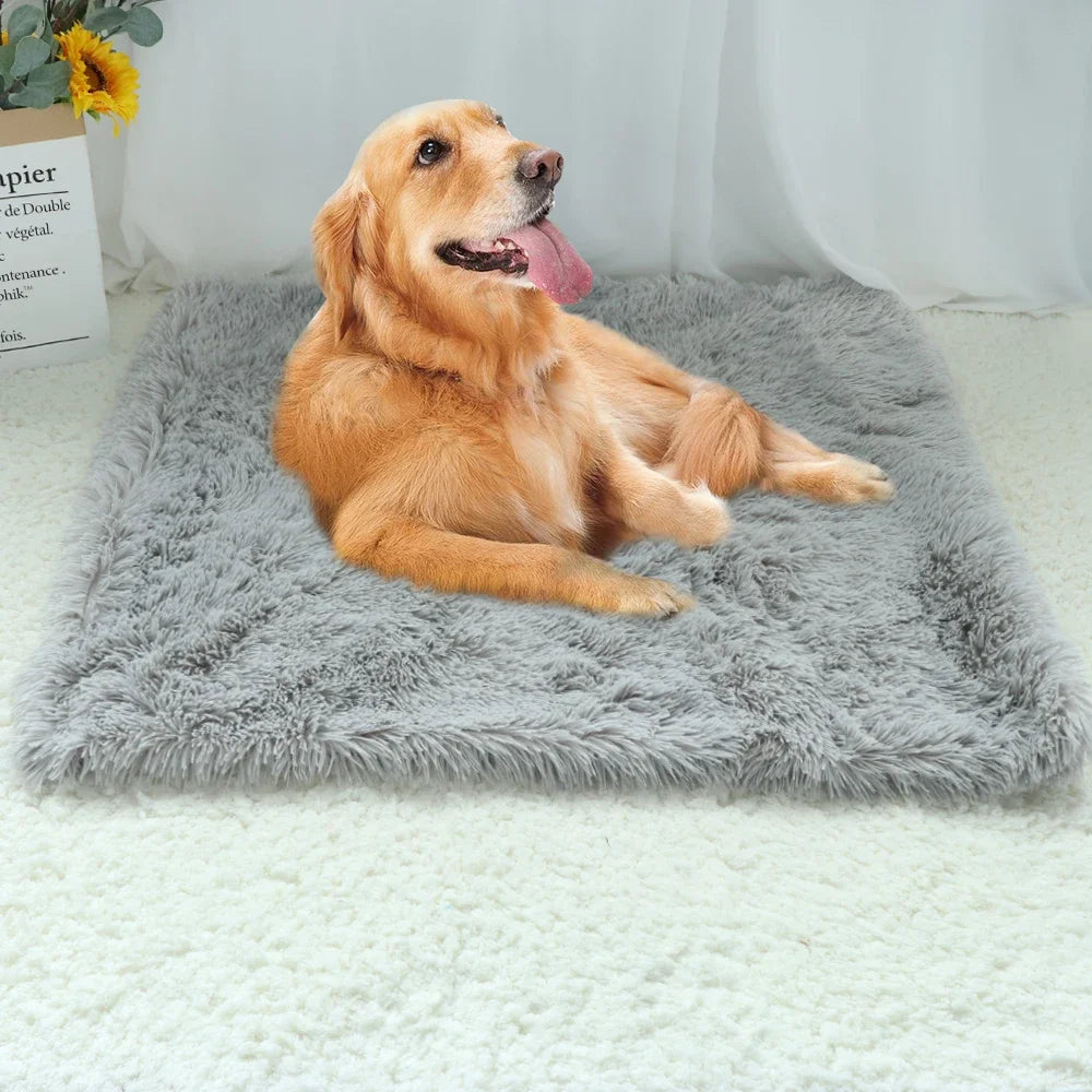 Soft Pet Blanket Mat Warm Dog Cat Sleeping Bed Mats Kennel Washable Long Plush Dogs Blankets Cover Thicken Cushion